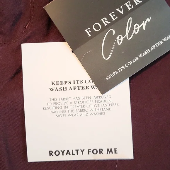 Royalty For Me Burgandy pants/sizeL - Picture 2 of 5